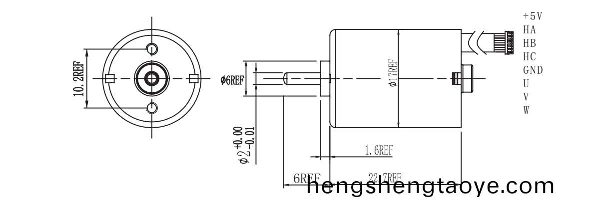 OT-EM1723無刷電機|按摩器馬達|美容儀電機|電(dian)動起(qi)子(zi)電機-萬至達電機