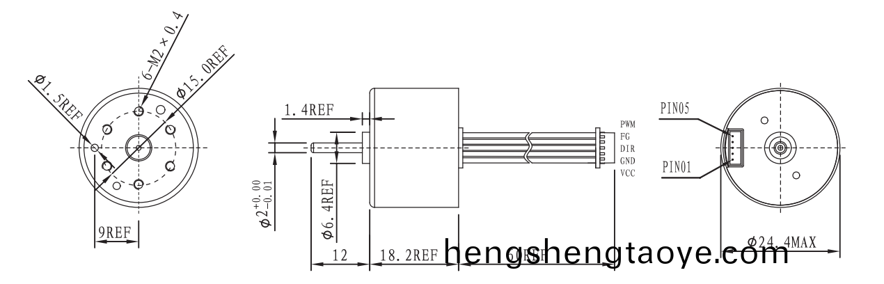 OT-EM2418無刷電機|捲髮棒電機|美容儀電機-萬至達電機