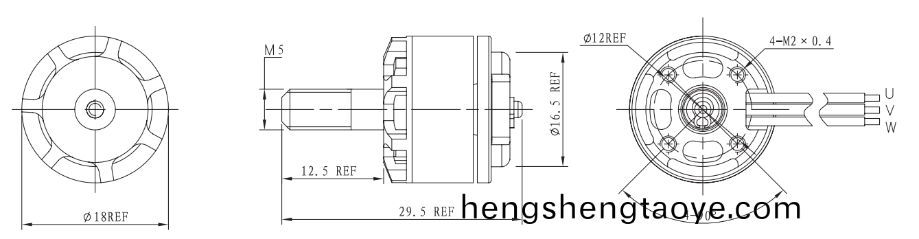 OT-EM1816無人機(ji)電機(ji)|雲檯電機|航(hang)糢(mo)電機|無刷(shua)電機(ji)-萬至達(da)電機