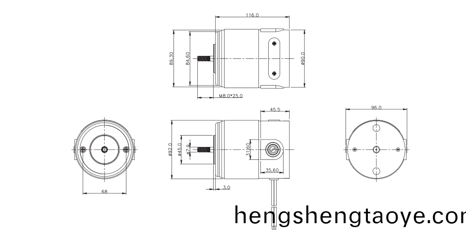 OT-90T14-A01有刷電機_電動手鋸電機_園藝工具電機-萬至達電機