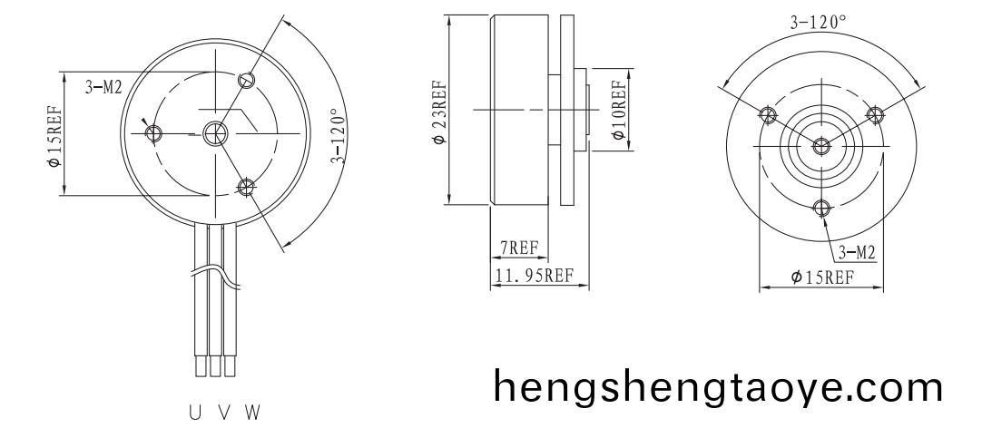OT-EM2312直流無刷電機|無人機雲檯電機|雲檯電機-萬至達電(dian)機