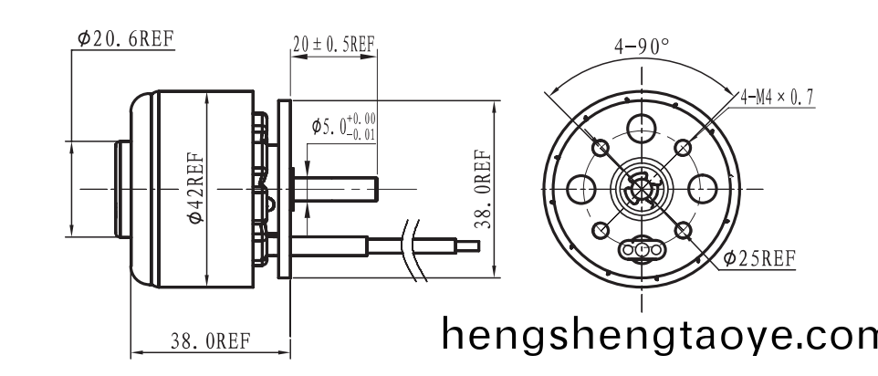OT-EM4238無刷(shua)電機|註射泵電機|跑步機電機|直流無刷電(dian)機-萬至達電機