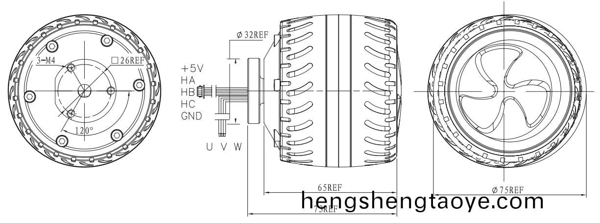 OT-EM6064滑闆車電機|平闆車電機|獨輪(lun)車電機|電動車電機|無刷電機(ji)-萬至(zhi)達電機(ji)