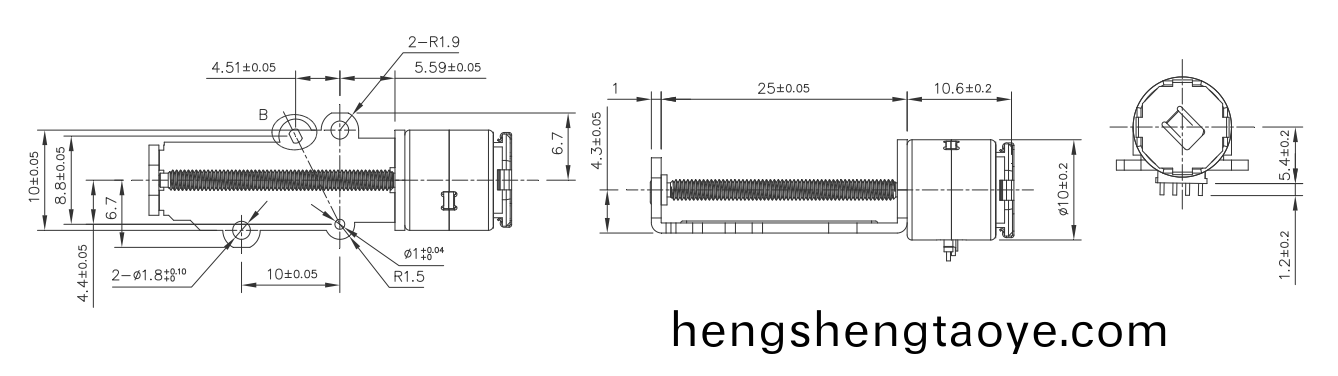 OT-SM10L-003步進電機_絲桿(gan)步進電機_攝像機電機_微型電機-萬至達電機