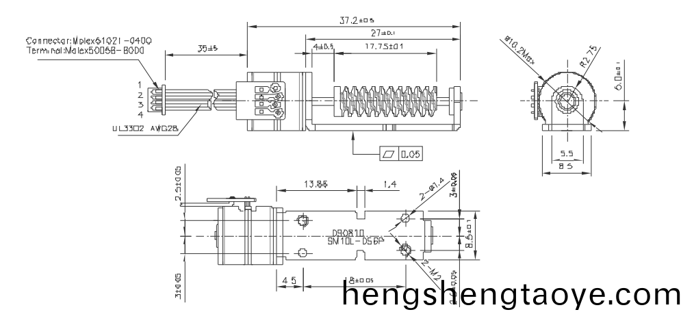OT-SM10L-056P步進(jin)電機(ji)|微型打印(yin)機(ji)電機|攝像機馬達(da)|絲桿電機-萬至(zhi)達電機