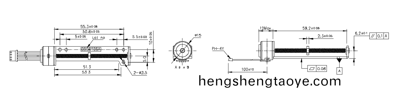 OT-SM15L-026絲桿步進電機|帶(dai)絲桿電機|絲桿電機廠(chang)傢|光驅電(dian)機-萬至達(da)電機