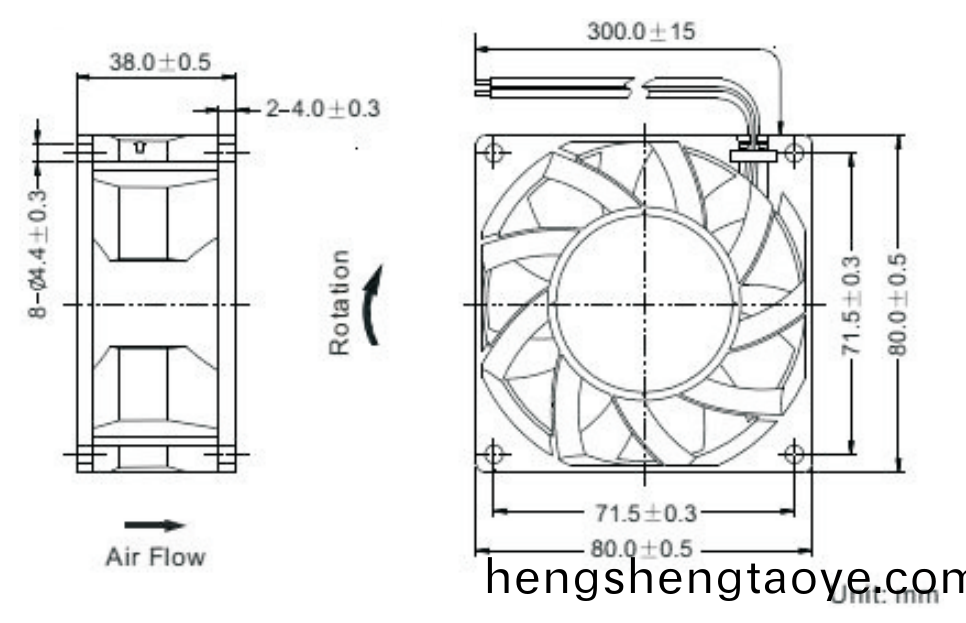 OT-EF8038風(feng)扇電機|無刷電機(ji)|風扇電機(ji)廠傢-萬(wan)至(zhi)達(da)電機