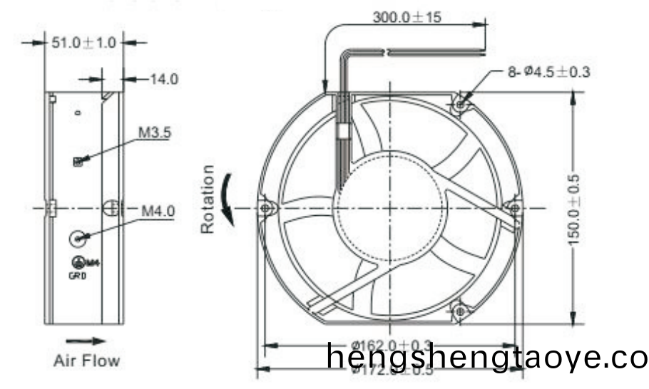 OT-EF17251-EC無刷電機|無刷直流電(dian)機(ji)|風扇電(dian)機-萬至達電機