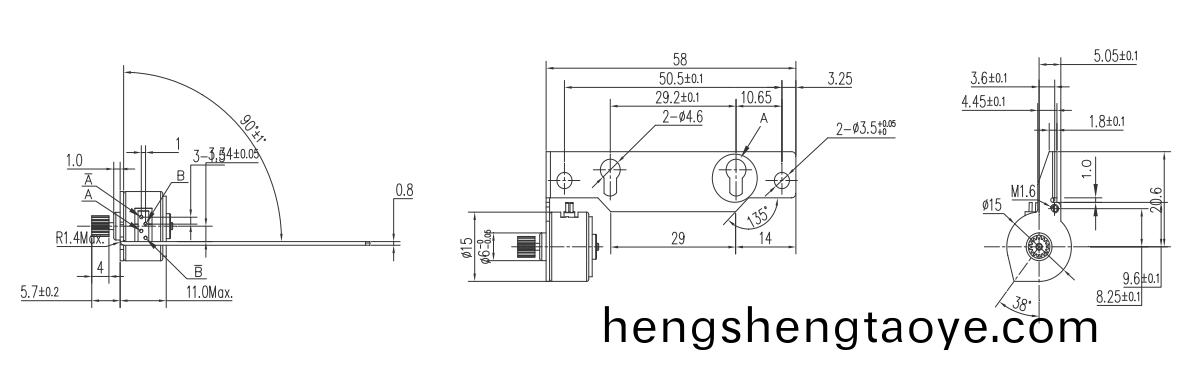 OT-SM15P-307步進電機|打印機(ji)電機|微型步進電機|步進電(dian)機廠傢-萬(wan)至達電機