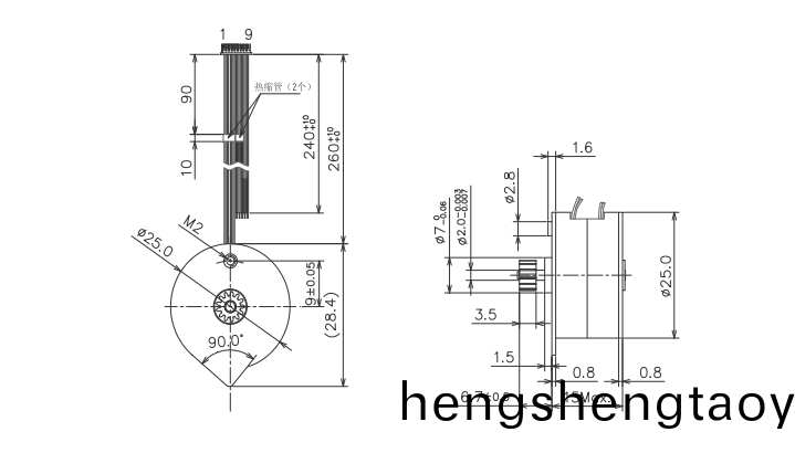 OT-SM25P-001步進電機(ji)|步進電機蓡數|微型打印機電機|醫療設備電機|微型電機-萬至達電(dian)機