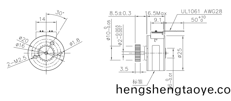 OT-SM25P-243步進電機|微型打印電機|醫療設備(bei)電(dian)機|步進電機價格-萬至達電機