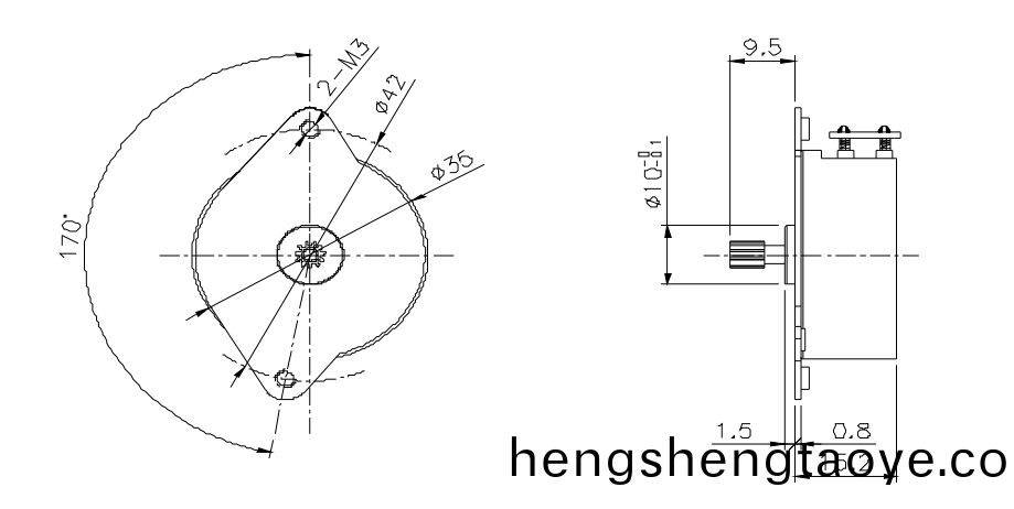 OT-SM35P-250步進電機|微型打(da)印機電機(ji)|註(zhu)射泵電機|血壓計電機-萬至達電機