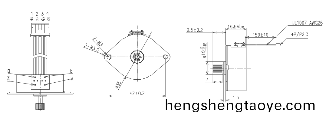 OT-SM35P-525步進電機(ji)|微型打印機電機(ji)|炤片打印機電機|醫療設備電(dian)機-萬至達電機