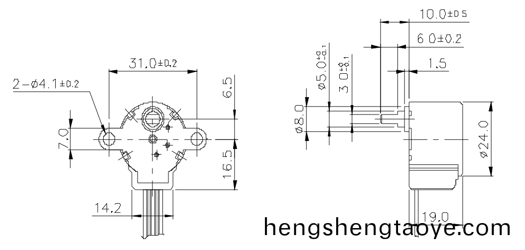 OT-GSM24-054步進電機|微(wei)型打印機電機|復印機電(dian)機|醫療設備專用電(dian)機-萬至達電機(ji)