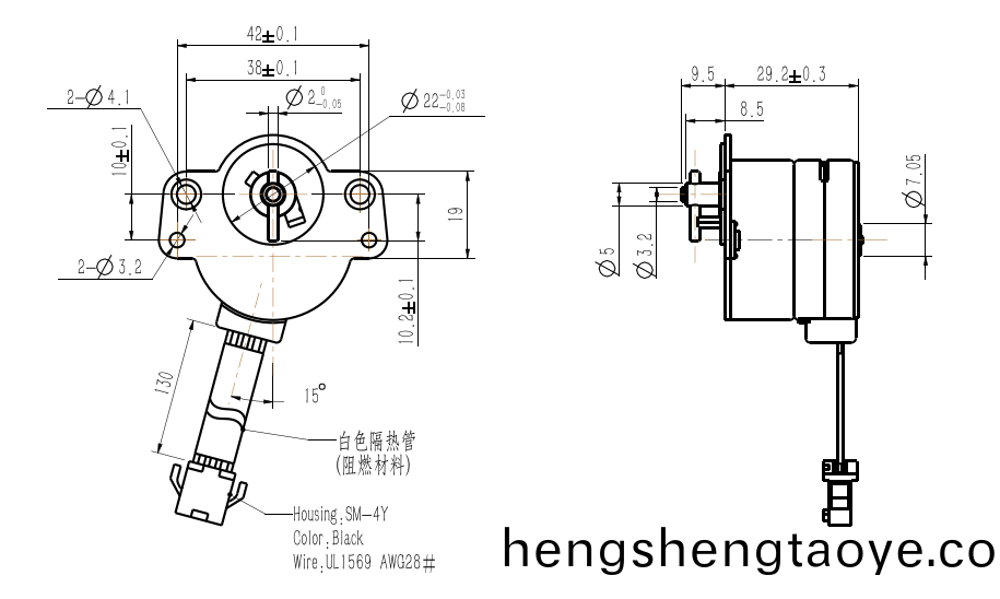 OT-GSM35-384減(jian)速步進電機|炤片打印機電機|醫療器械電(dian)機|微型電機-萬至(zhi)達電機