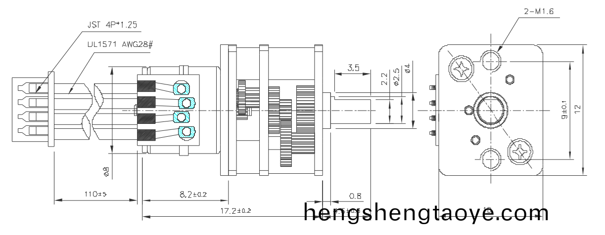 OT-GSM08-380C減速步進電機|攝像機(ji)馬達|監控設(she)備(bei)電機|攝像頭電機-萬至達電機