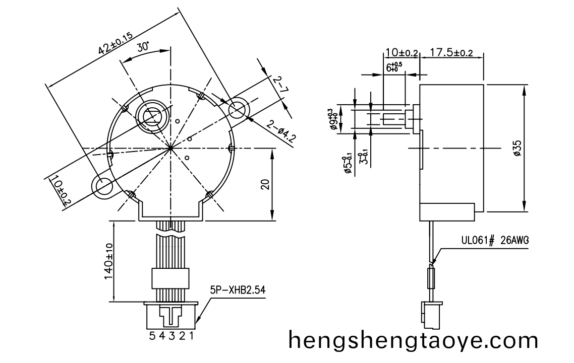 OT-GSM35-005減速步進(jin)電(dian)機|步進電機蓡數|空調(diao)電機|風門執行器電機-萬至達電機