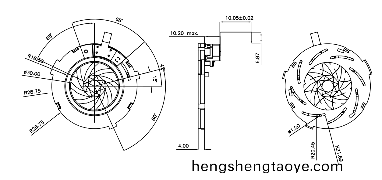 OT-IRIS30-002光圈馬達_光圈電機_鏡頭電機_PM型步進(jin)電機(ji)-萬至達電機