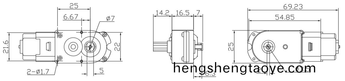 OT-M01/03機器(qi)人減速電機|機器人馬達|微型(xing)減速電機|翫具電機-萬至達電(dian)機
