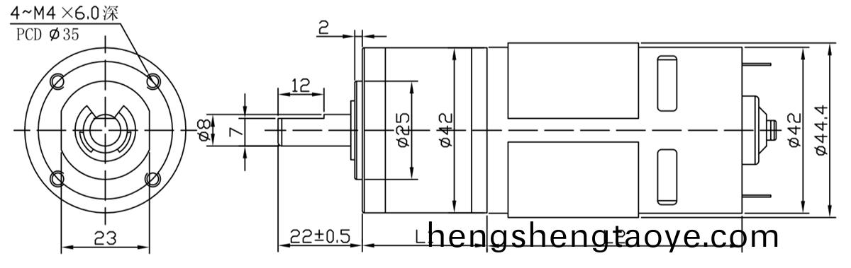 OT-42GP自(zi)動牕簾減速電機|電動牕簾電機齒輪箱|電動牕簾馬達|減速電機(ji)-萬至達電機