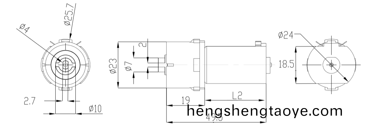 OT-23GP自動捲髮棒減速電機(ji)|捲髮棒電機(ji)|微型減速電機(ji)|減速馬達-萬至達電機
