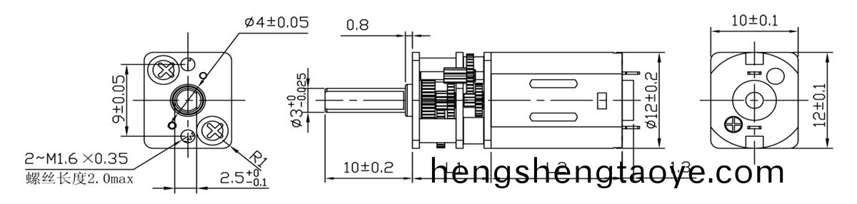 OT-12GA減速電(dian)機(ji)_小型(xing)齒(chi)輪(lun)減(jian)速(su)機(ji)