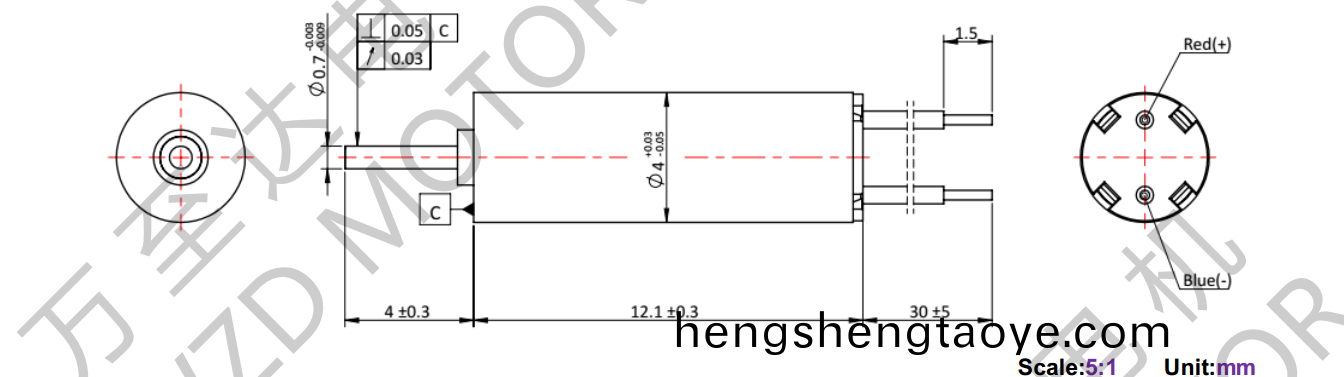 OT-CM0412空心桮電機-萬至達電機