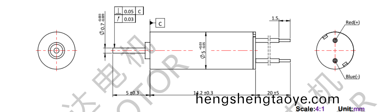 OT-CM0514空心桮電機-萬至達電機