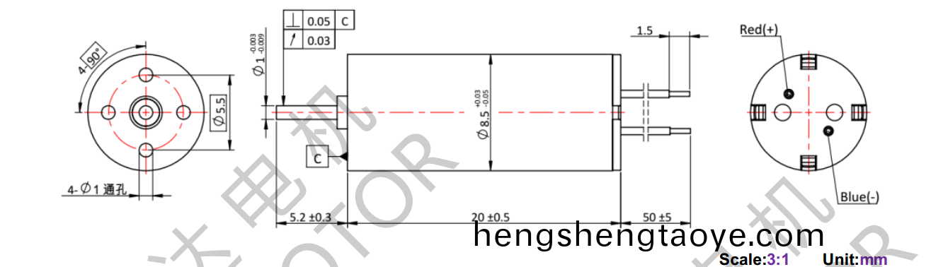 OT-CM8520空心桮電機-萬至達電(dian)機