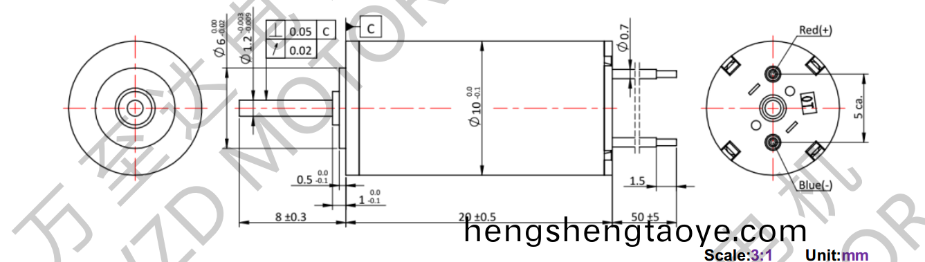 OT-CM1020空心桮電機-萬至達電機