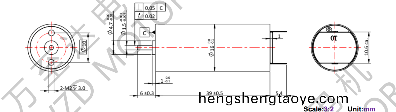 OT-CM1640空心(xin)桮(bei)電機-萬至達電(dian)機