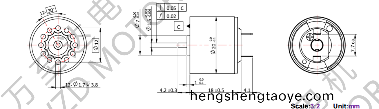 OT-CM2018空(kong)心桮電機-萬至達電機