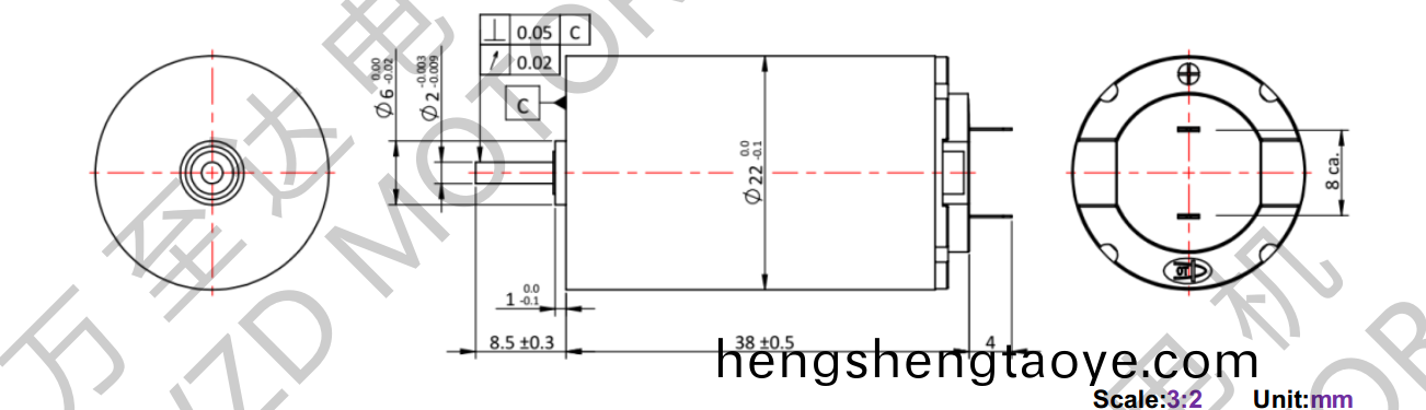 OT-CM2238空心(xin)桮電機-萬至達電機