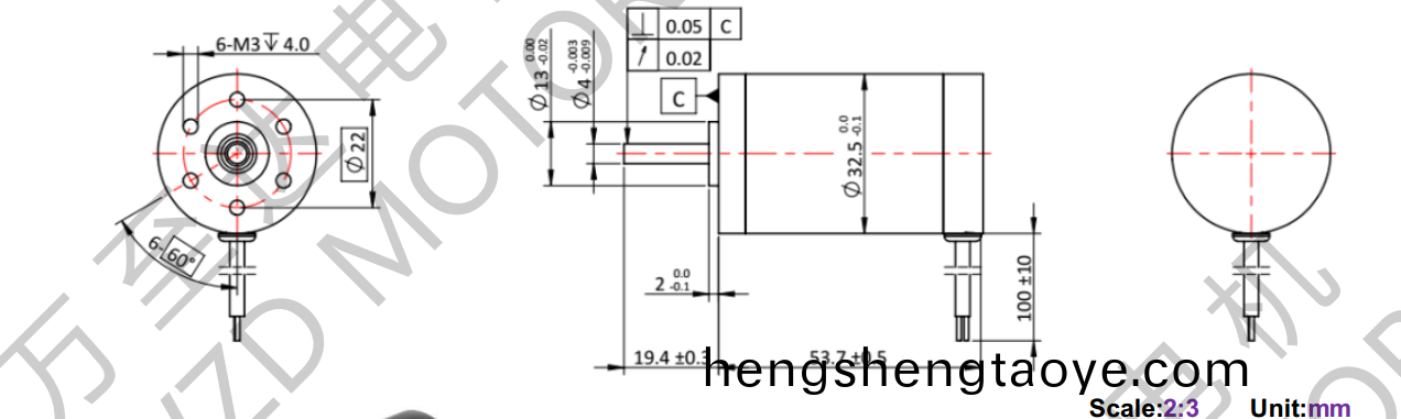 OT-CM3254空心桮電機-萬至達電機