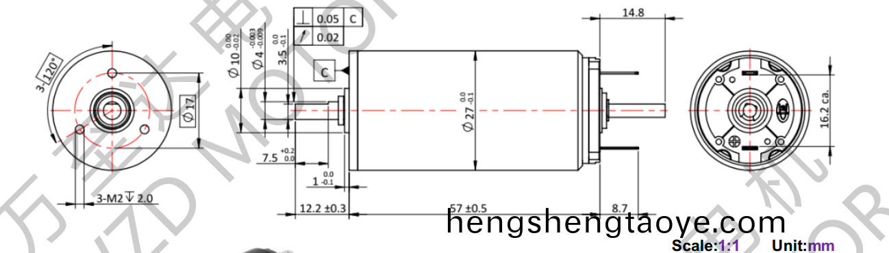OT-CM2757空心桮電機-萬至(zhi)達電(dian)機