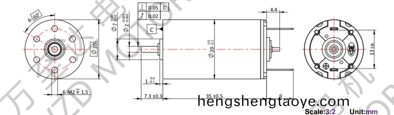 OT-CM2035空心桮電機-萬至達電機(ji)