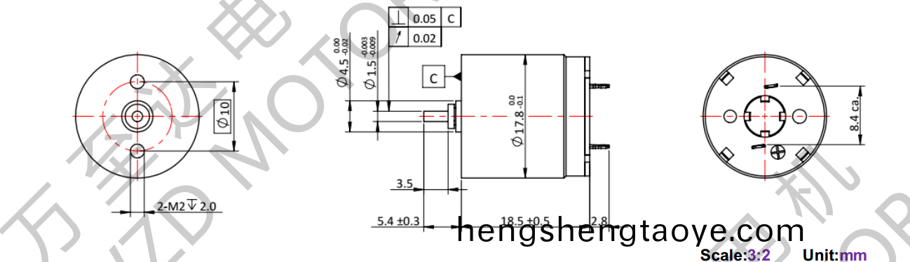 OT-CM1718空心桮電機(ji)-萬至達電機