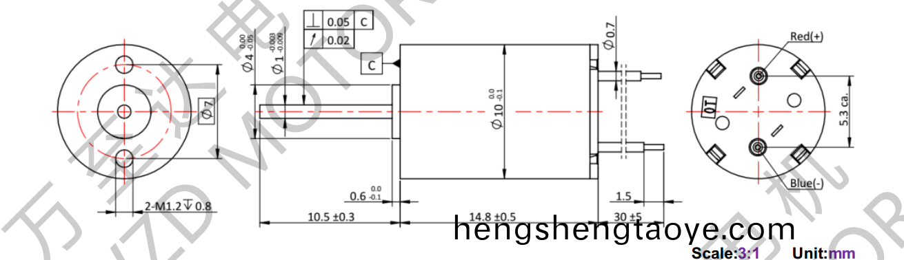 OT-CM1015空(kong)心桮電機-萬至達電機
