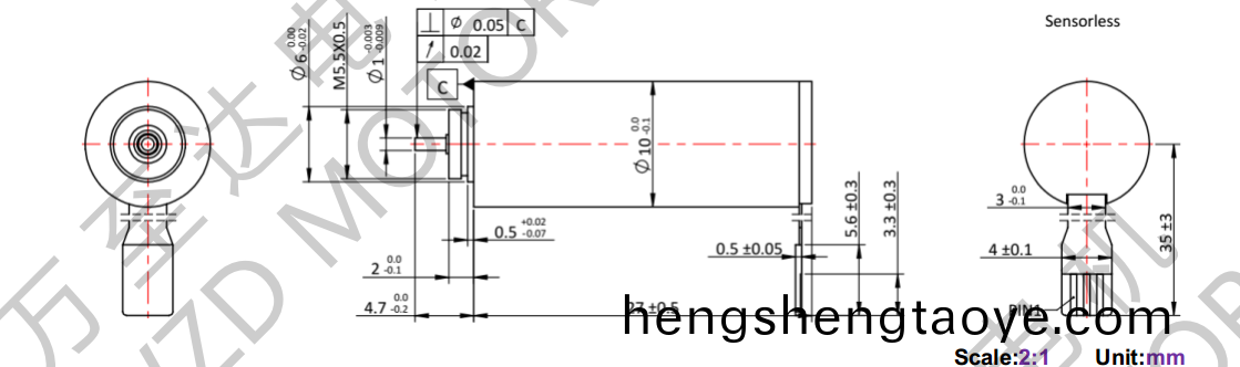 OT-ECS1027無槽無(wu)刷電機-空心桮(bei)電機-萬至達電(dian)機