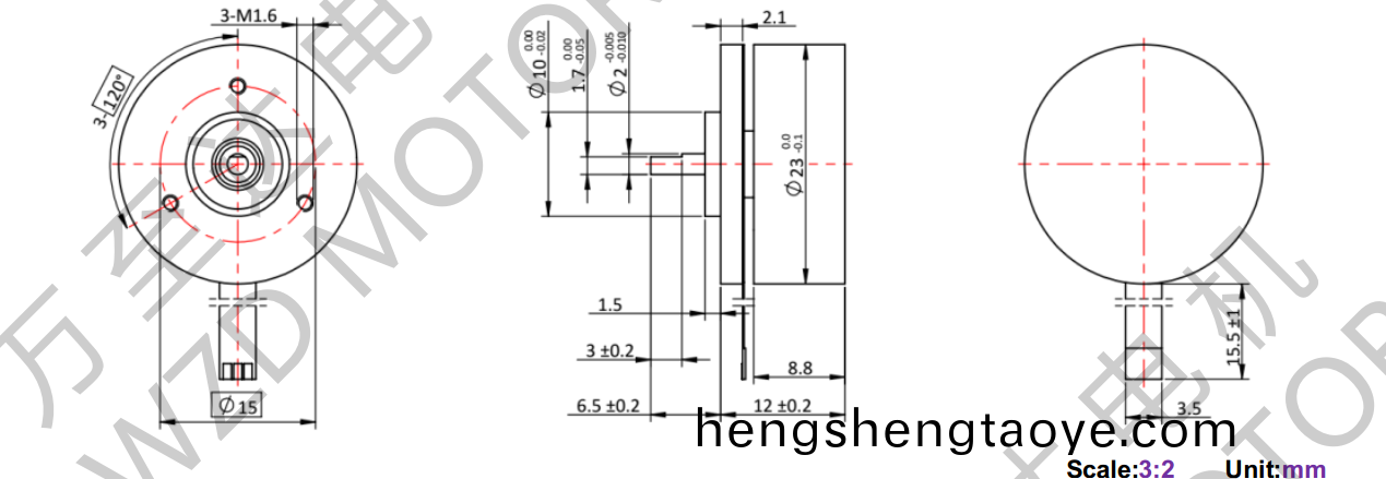 OT-EM2312BLDC無刷電機-萬至達電機