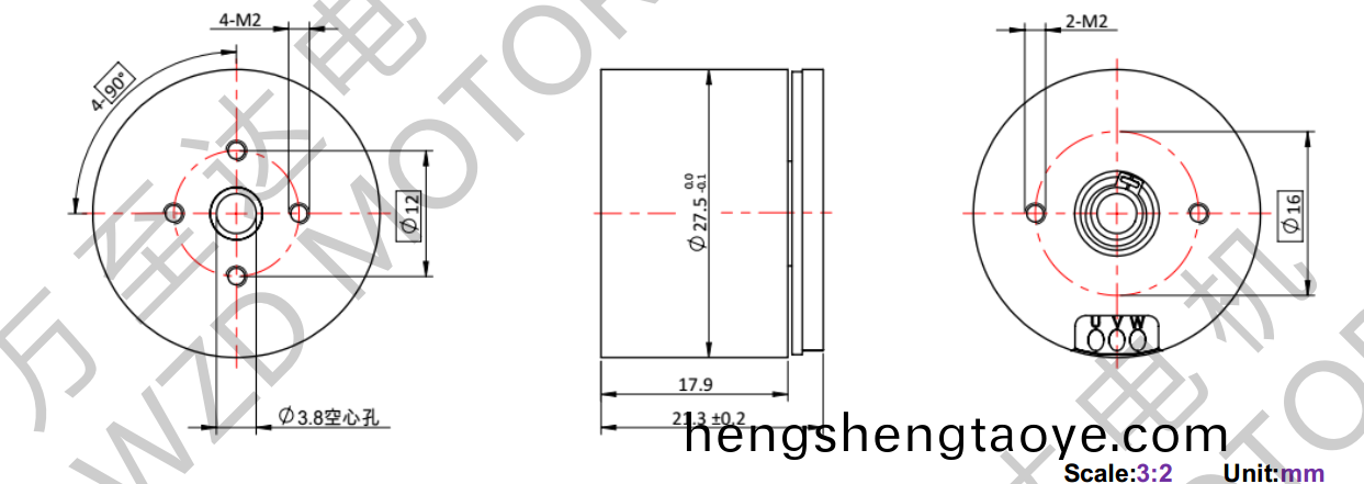 OT-EM2820BLDC無刷電(dian)機-萬至(zhi)達電機