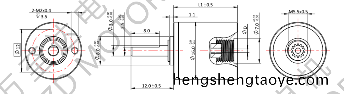 OT-16GP行星齒輪箱-齒輪箱-萬至達電機(ji)