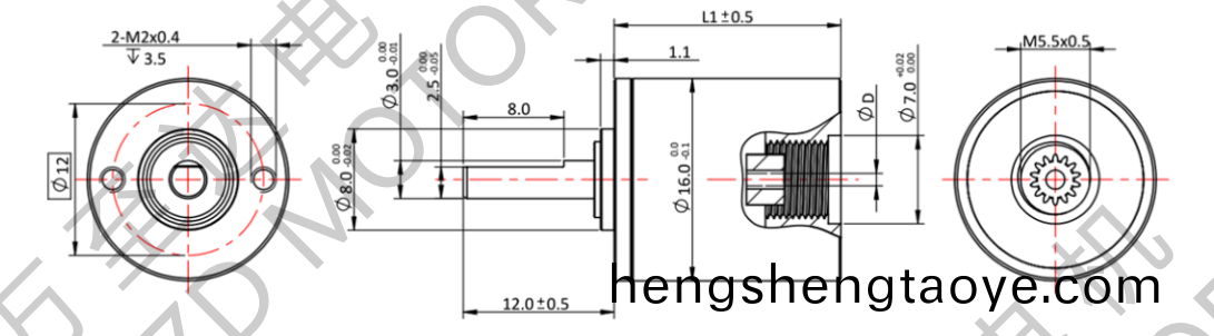 OT-16LGP行星齒輪箱(xiang)-齒輪箱-萬至達電機