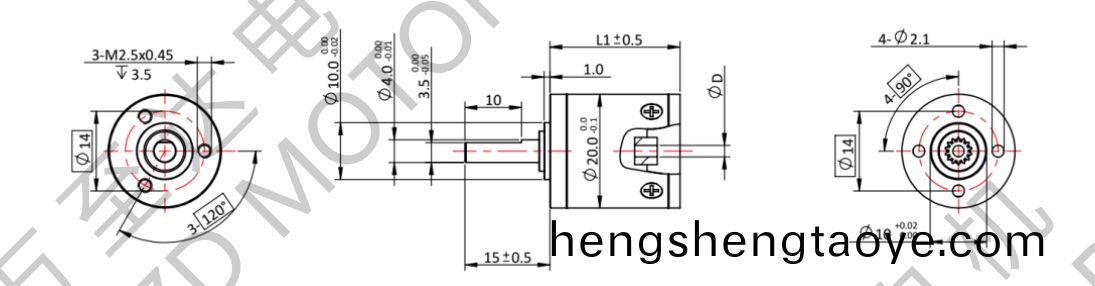 OT-20LGP行星(xing)齒輪箱-齒輪箱-萬至達電機