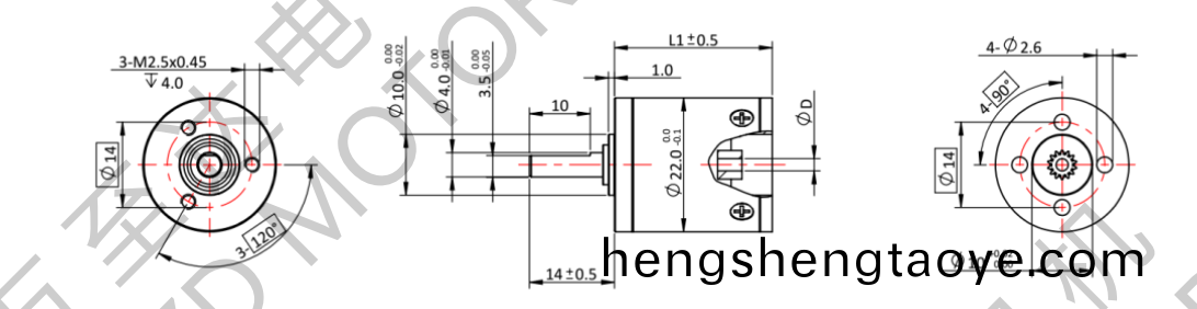 OT-22GP行星齒輪箱-齒輪箱(xiang)-萬至達電機