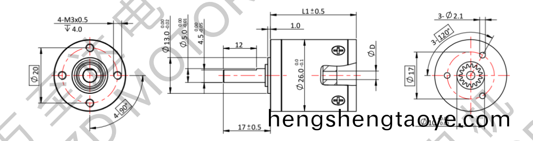 OT-26GP行星齒輪箱(xiang)-齒輪箱-萬至達電機