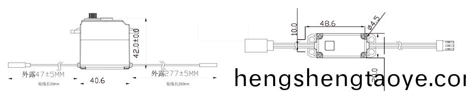 智能機器(qi)人減速電機(ji)外形(xing)圖