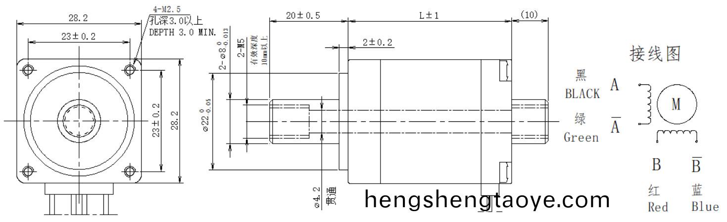 28係列空心軸電機(ji)結構