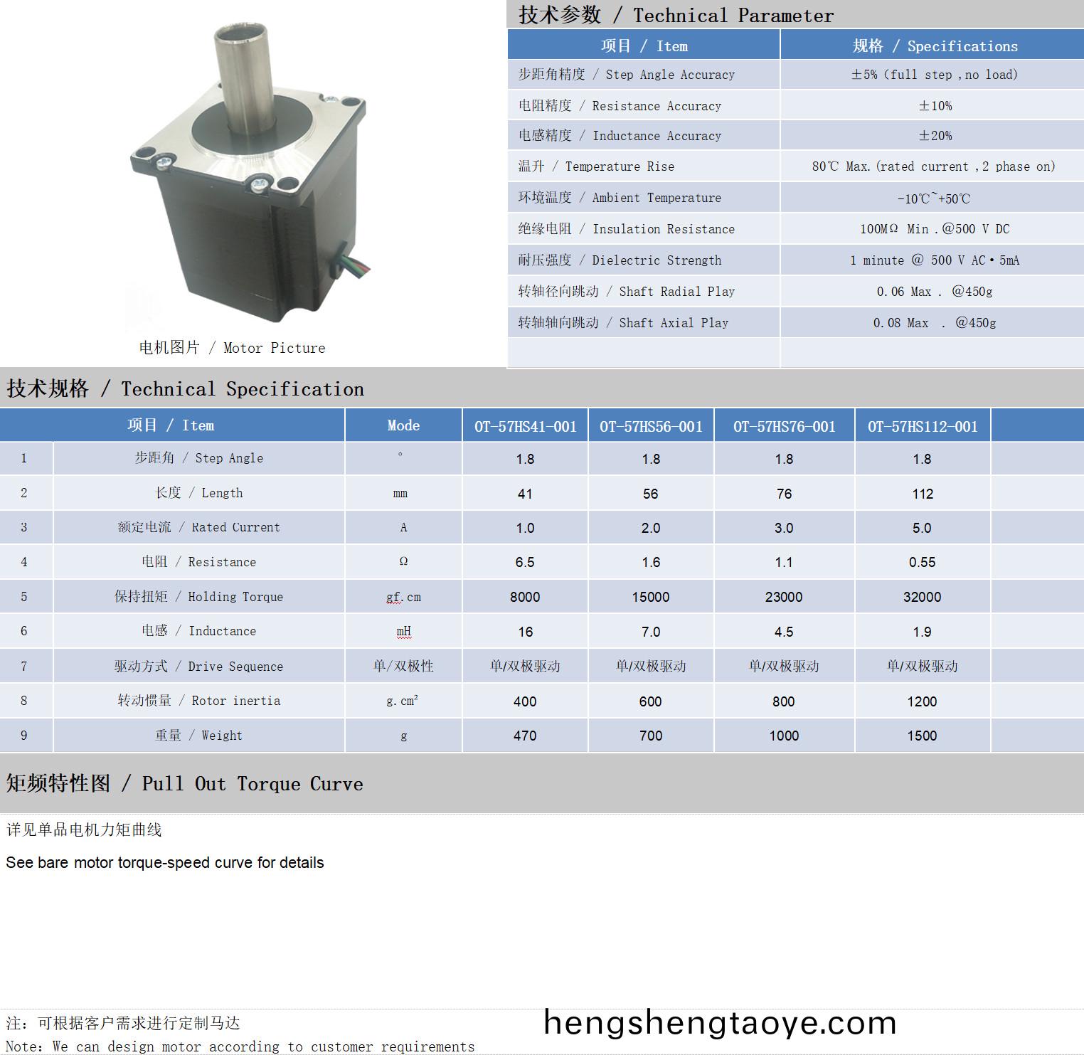 57係列空心軸電機技術蓡(shen)數