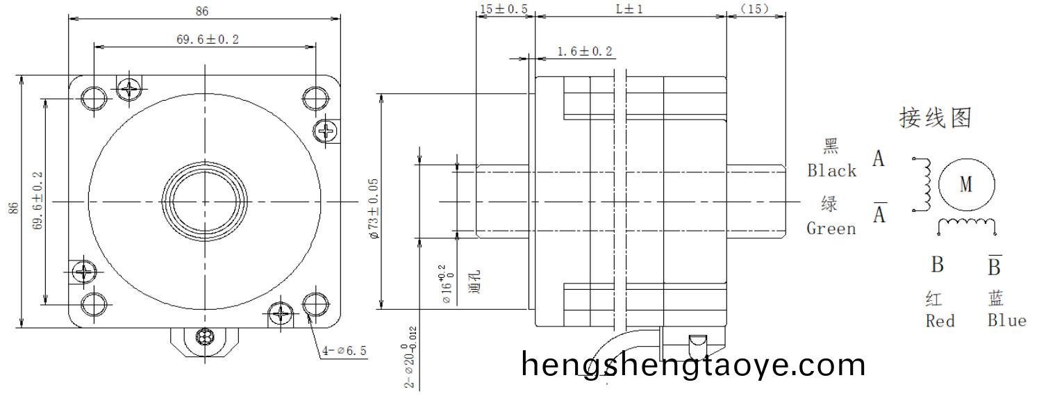 86係列空心軸電機(ji)結構